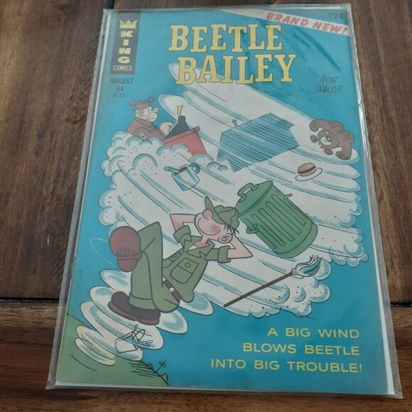 Vintage King Comics Beetle Bailey August 1966 #54 Mori Walker Comic Book - Picture 1 of 6